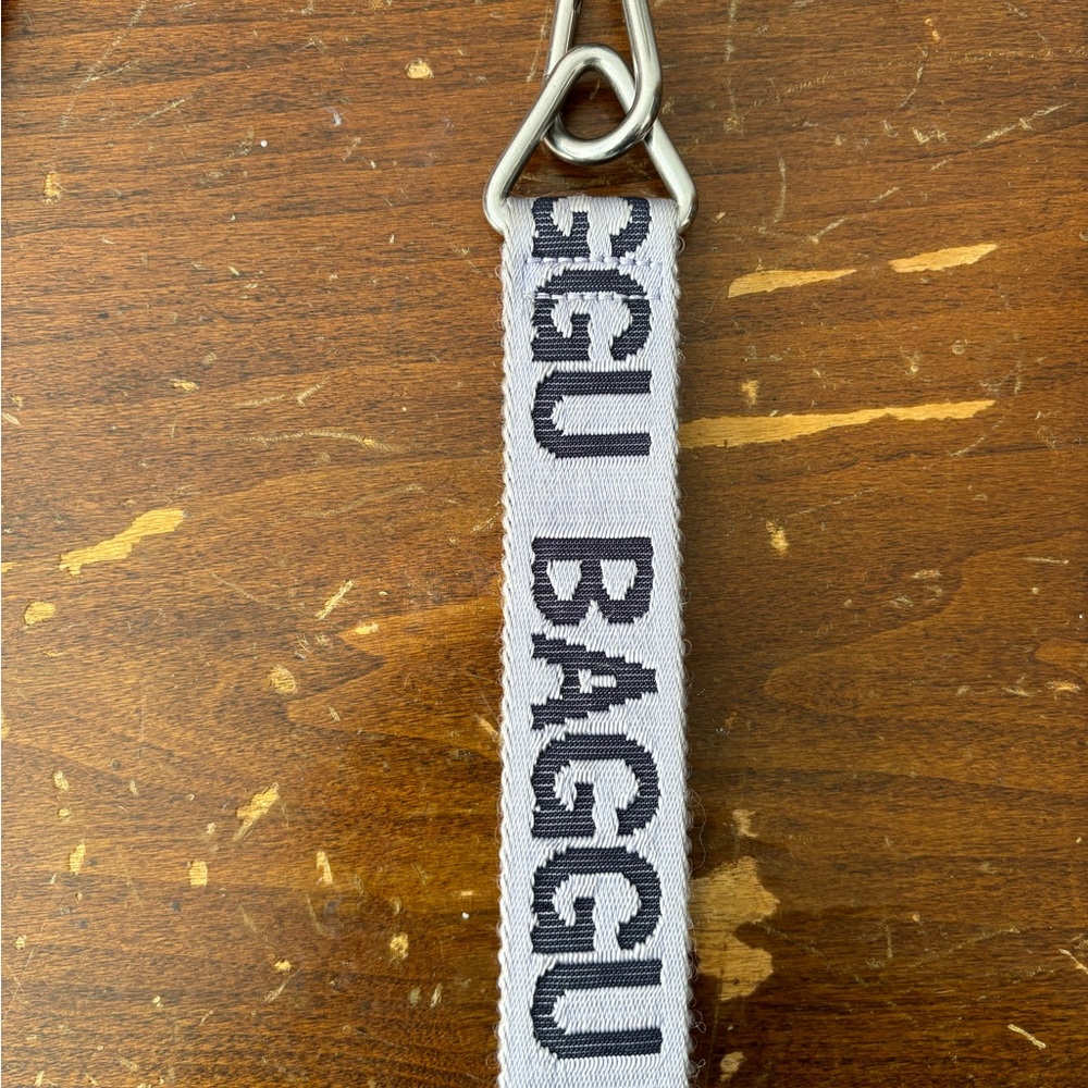 Baggu Keychain with Black Lettering
